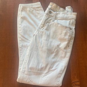 Madewell white wash straight jeans